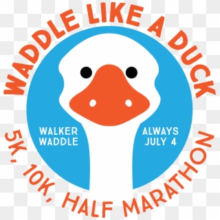 Waddle Like A Duck Logo - Duck, HD Png Download