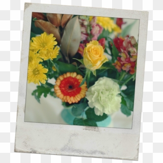 Happy Friday All Flowers Polaroid - Bouquet, HD Png Download