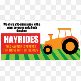 Hayrides Vinyl Banner With Description, HD Png Download