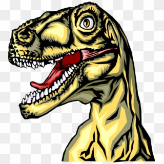 Tyrannosaurus Rex And Teeth Image Illustration Of - Tyranosaurus Rex, HD Png Download