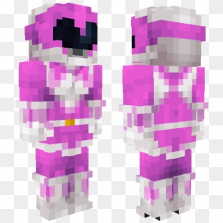 Pink Ranger - Minecraft Skin Power Rangers Mighty Morphin Pink, HD Png Download