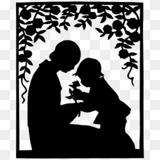 Five Great Ideas For Wiccan Gifts For Mother's Day - Grandma And Baby Silhouette, HD Png Download