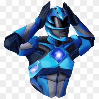 Blue Power Ranger Sticker - See-through Clothing, HD Png Download