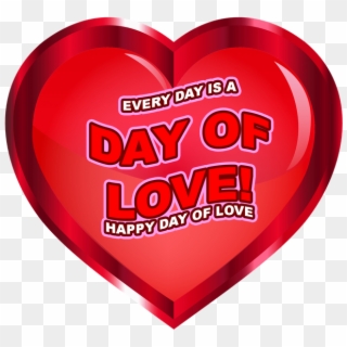 Happy Day Of Love - Heart, HD Png Download