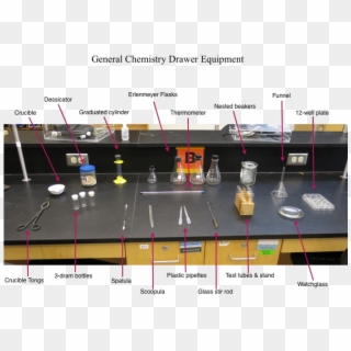 General Chemistry Lab Drawer Equipment - Chemistry Lab Equipment College, HD Png Download