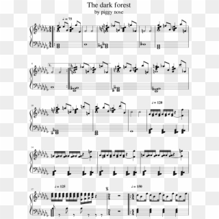 The Dark Forest By Piggy Nose Sheet Music 1 Of 3 Pages - Robbery Juice Wrld Piano Sheet Music, HD Png Download
