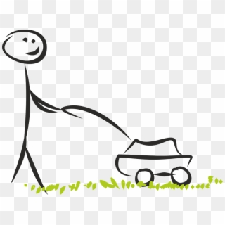 First Mowing Of The 2016 Season Lawnmowerpros Blog - Stick Figure Lawn Mower, HD Png Download