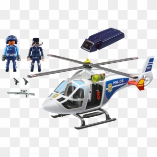 Helicopter Spotlight Png - Playmobil Police Helicopter 6921, Transparent Png