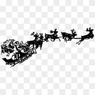 Santa Granted Permission To Enter Irish Airspace From - Santa Claus Sleigh Transparent, HD Png Download