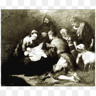 Illustration - Adoration Of The Shepherds, HD Png Download