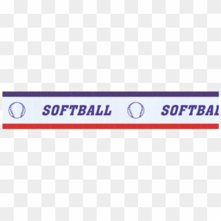 Softball Red, White, Blue V Shape Sports Ribbons 7/8 - Parallel, HD Png Download
