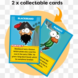 Pirate-cards - Cartoon, HD Png Download