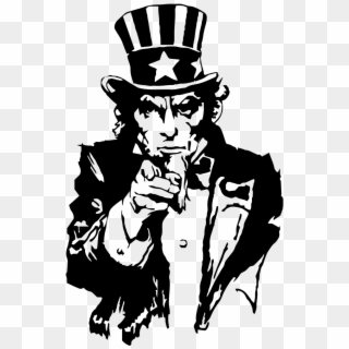 Uncle Sam Clipart Black And White, HD Png Download