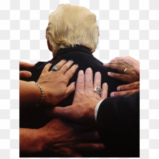 Heres A Cut Out If Anyone Wants It - Donald Trump Praying In Oval Office, HD Png Download