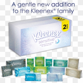 Nz Kleenex Sensitive Top - Pocket Tissue Packaging, HD Png Download