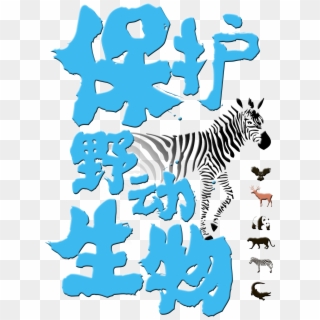 Protecting Wild Animals And Maintaining Ecological - 动物 保护 手绘, HD Png Download