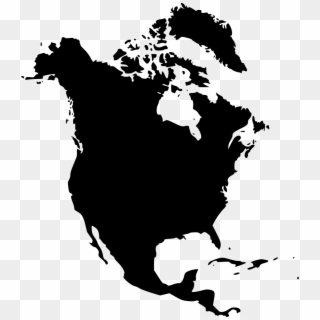 North America Outline Png - North America Continent Red, Transparent Png