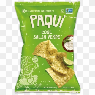 Paqui Gluten-free Cool Salsa Verde Tortilla Chips, - Paqui Cool Salsa Verde Chips, HD Png Download