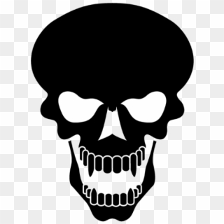 #skulls #skull #tattoos #tattoo - Skull Silhouette, HD Png Download