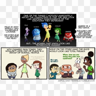 Comic Nice Feminist Sexism Representation Inside Out - Cartoon, HD Png Download