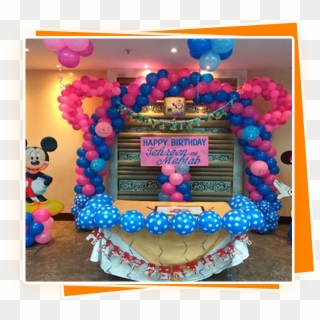 1x Happy Birthday Bunting 1x Happy Birthday Balloon - Mickey Mouse (life-size Stand Up), HD Png Download