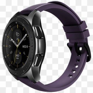 42mm Galaxy Watch In Midnight Black On Left With Cosmo - Coros Apex, HD Png Download