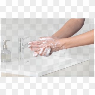 Washing Hands With Soap And Water After Using Qbrexza - Hand, HD Png Download