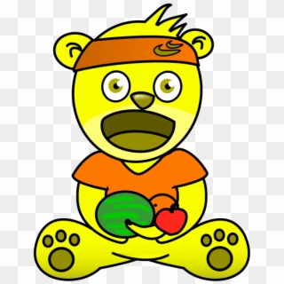 Banana Bear - Cartoon, HD Png Download