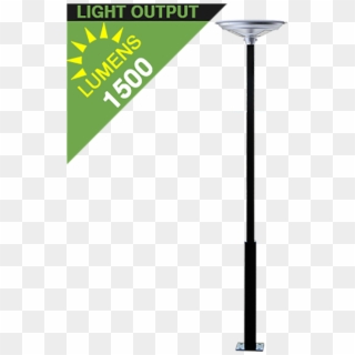 Po15 Solar 15w Led Area Pole Light - Street Light, HD Png Download