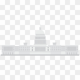 Courthouse Png Black And White Stock - Dome, Transparent Png