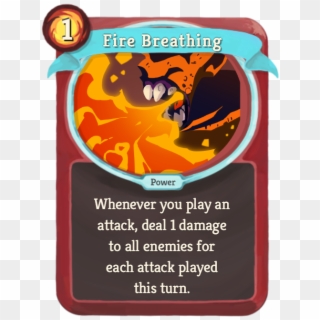 The Fire Breathing Rework We Need - Fire Breathing Slay The Spire, HD Png Download