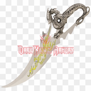 Yellow Fire-breathing Dragon Dagger - Melee Weapon, HD Png Download
