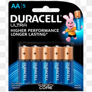 Ultra Alkaline Aa Batteries - Duracell Ultra Alkaline, HD Png Download