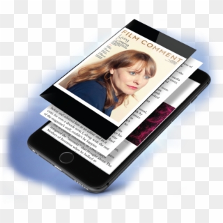Use Our New App To Read Film Comment With Your Smartphone - Mobile Phone, HD Png Download