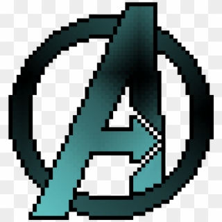 Avengers Logo - Pixel Jack O Lantern, HD Png Download