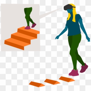 Virtual Reality Stair Navigation For Rehabilitative - Illustration, HD Png Download