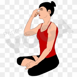 Breathe Clipart Yoga Breathing - Sitting, HD Png Download