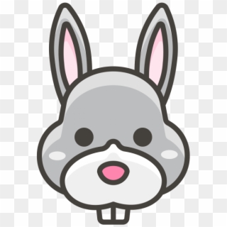 Rabbit Emoji Icon Png Transparent Emoji - Cartoon, Png Download