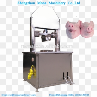 Pig Head Cutting Split Machine,electric Meat Bone Cutter - Domestic Pig, HD Png Download