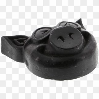 Pig Head Raised Curb Skateboard Wax Black - Black Cat, HD Png Download