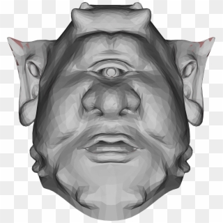 This Free Icons Png Design Of Low Poly Ogre Head 2 - Portable Network Graphics, Transparent Png