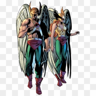 Andy Kubert Drew An Amazing Hawkman And Hawkgirl In - Hawkgirl, HD Png Download