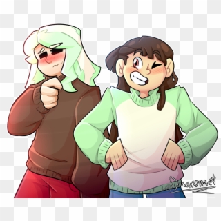 They Are Wearing Matching Sweaters - Cartoon, HD Png Download