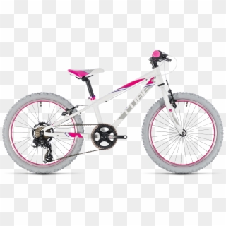 Cube Kid 200 Girl White/pink - Kids Bikes, HD Png Download