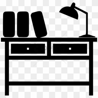 Free Png Study Table With Books Icons Png Image With, Transparent Png