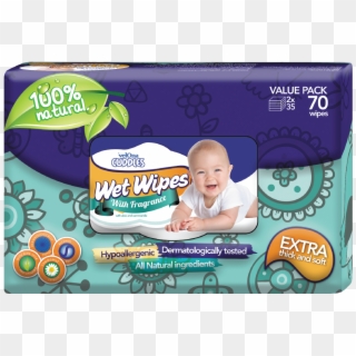 Velona Cuddles Wet Wipes - Baby, HD Png Download