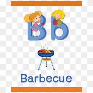 B For Barbecue - Worksheet, HD Png Download