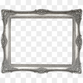 Antique Silver Frame Png - Transparent Background Antique Picture Frame Png, Png Download