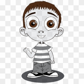 Clipart Boy With Big Eyes , Png Download - Big Eyes Boy Clipart, Transparent Png