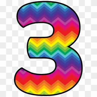 Number 3 Rainbow Clipart Number 3 Rainbow Clipart - Rainbow Number 3 Png, Transparent Png